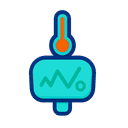 Temperature and environment sensor icon